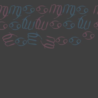 Zodiac Signs ile farklı Dikişsiz desen