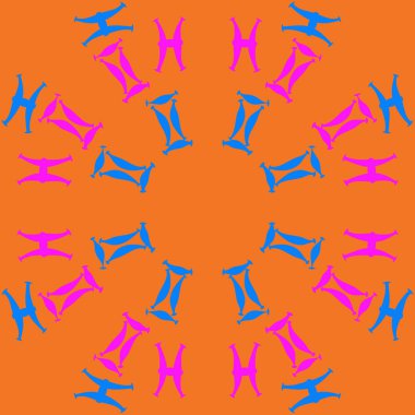 Soyut basit burç süslerinin kusursuz deseni