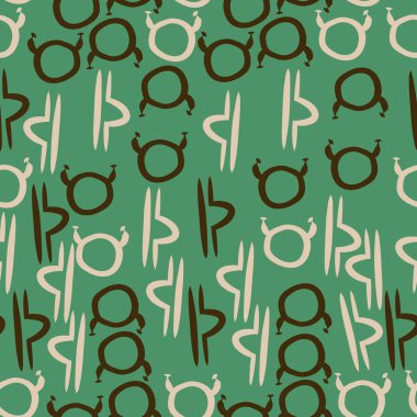 Soyut basit zodyak süsleme Dikişsiz desen