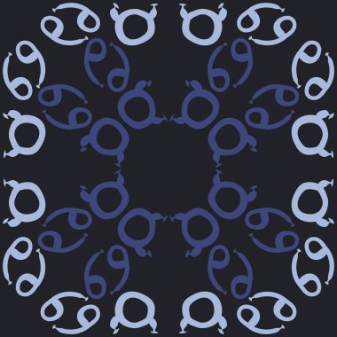 Soyut basit zodyak süsleme Dikişsiz desen