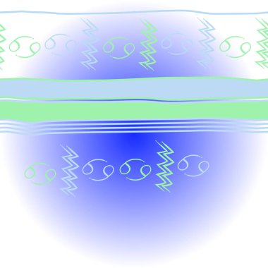 Zodiac Signs Dikişsiz desen. Vektör Illustration