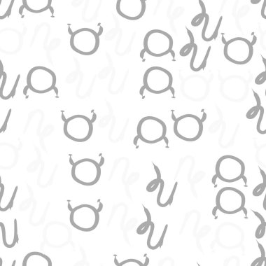 farklı sembollerle kesintisiz vektör arka planı