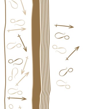 Soyut basit zodyak süsleme Dikişsiz desen