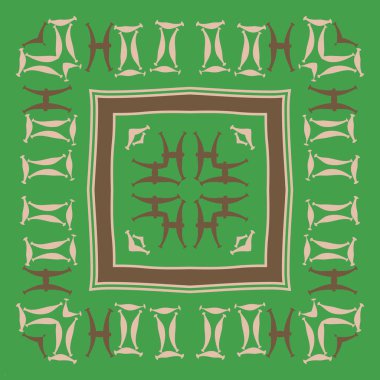 Soyut basit burç süslerinin kusursuz deseni