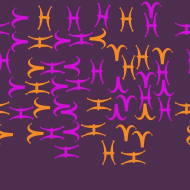 Soyut basit zodyak süsleme Dikişsiz desen