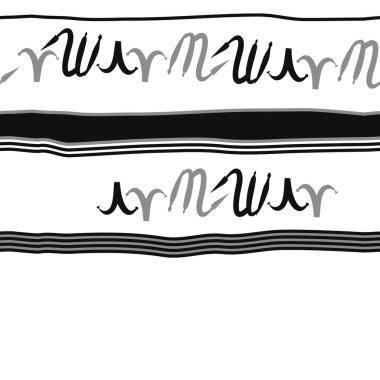 Zodiac Signs Dikişsiz desen. Vektör Illustration