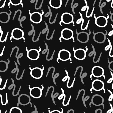 farklı sembollerle kesintisiz vektör arka planı