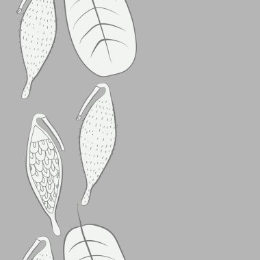 Soyut basit yaprakların kusursuz deseni