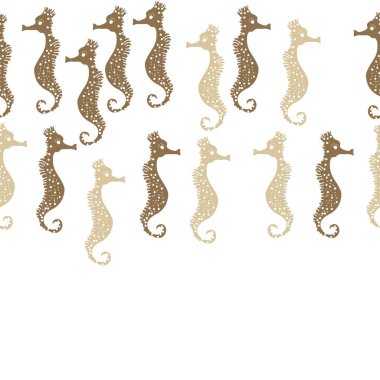 Denizatı deseni renkli vektör illüstrasyon. Kopyalama alanı