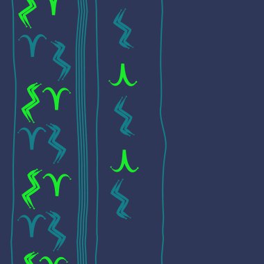 Zodiac Signs, doodle, kopya alanı dairesel desen