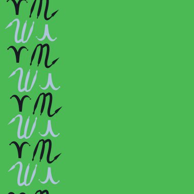 Zodiac Signs Dikişsiz desen. Vektör Illustration