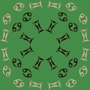 Soyut basit zodyak süsleme Dikişsiz desen