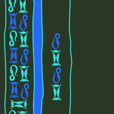 Soyut basit burçlar süs ile Dikişsiz desen