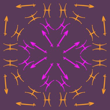 Zodiac Signs Dikişsiz desen. Vektör Illustration