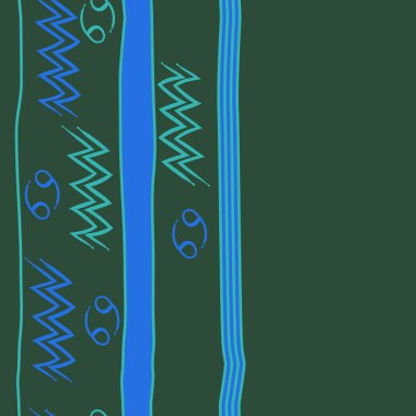 Soyut basit burç süslerinin kusursuz deseni