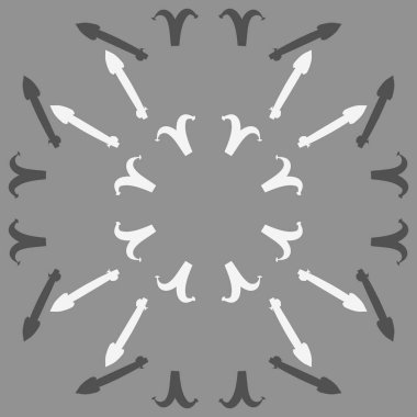 Zodiac Signs-Aries, yay Dikişsiz deseni. Vektör Illustration