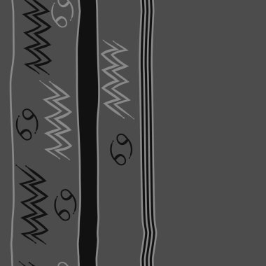 Soyut basit burç süslerinin kusursuz deseni