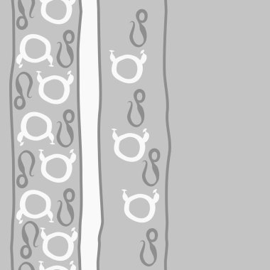 Burç burçları ile dikişsiz soyut desen, Boğa ve Aslan burçları vektör illüstrasyon 