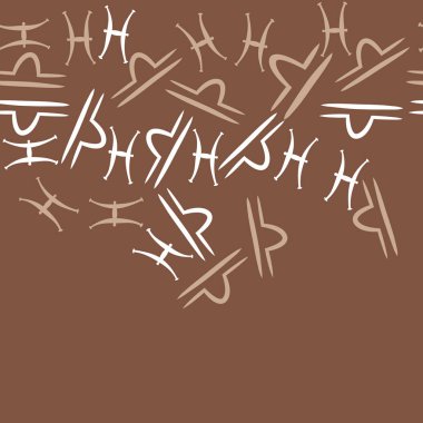 Soyut basit zodyak süsleme Dikişsiz desen