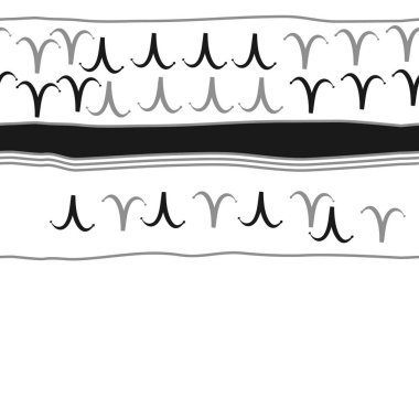 Koç burçlarının dikişsiz deseni. Vektör çizimi
