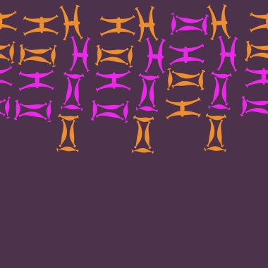 Soyut basit burç süslerinin kusursuz deseni