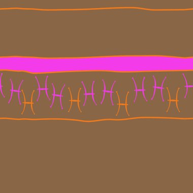 Soyut basit burç süslerinin kusursuz deseni