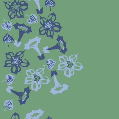 Kusursuz çiçek deseni, vektör çizimi