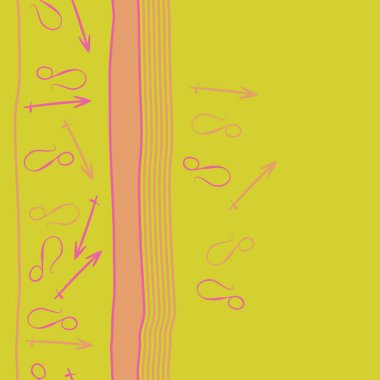 Soyut basit zodyak süsleme Dikişsiz desen