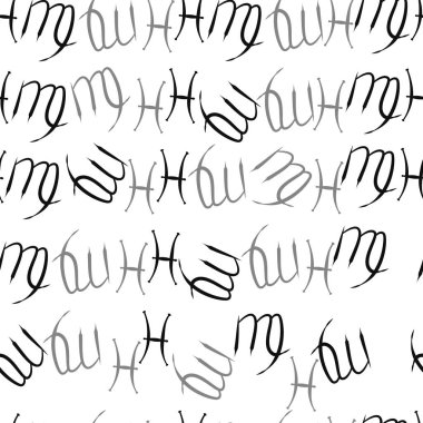 Soyut basit zodyak süsleme Dikişsiz desen