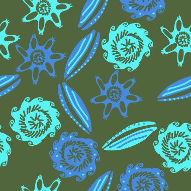 dikişsiz deniz deseni, sadece vektör illüstrasyon