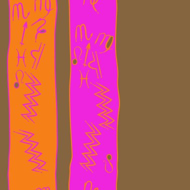 Soyut basit zodyak süsleme Dikişsiz desen