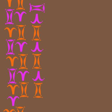 Burçlar ile dikişsiz desen, vektör arka plan