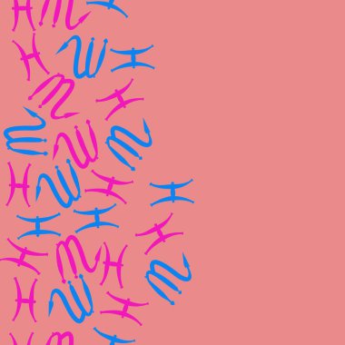 Soyut basit zodyak süsleme Dikişsiz desen