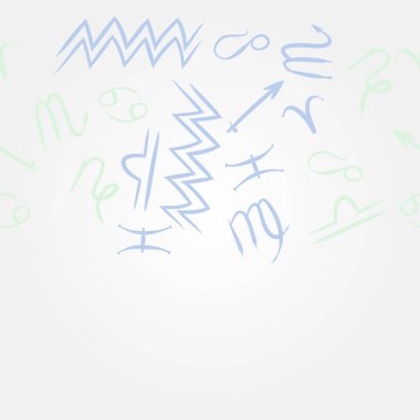 Soyut basit burç süslerinin kusursuz deseni