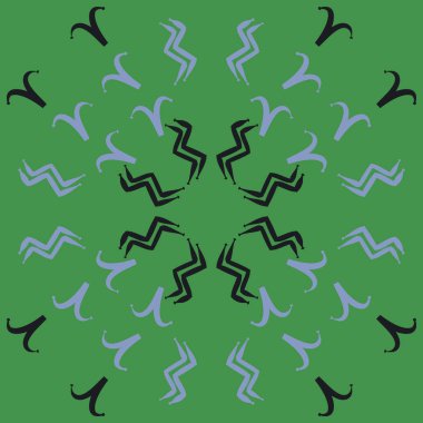 Soyut basit kaligrafi dikişsiz desen