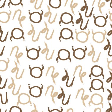 farklı sembollerle kesintisiz vektör arka planı