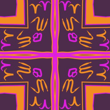 süsler illüstrasyon ile vektör soyut çapraz 