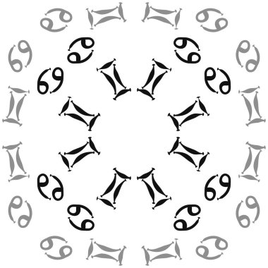 Soyut basit zodyak süsleme Dikişsiz desen