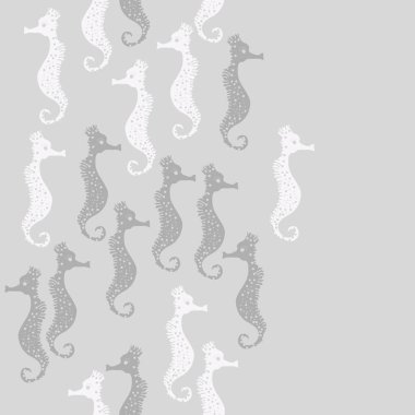 Seahorses desen renkli vektör Illustration