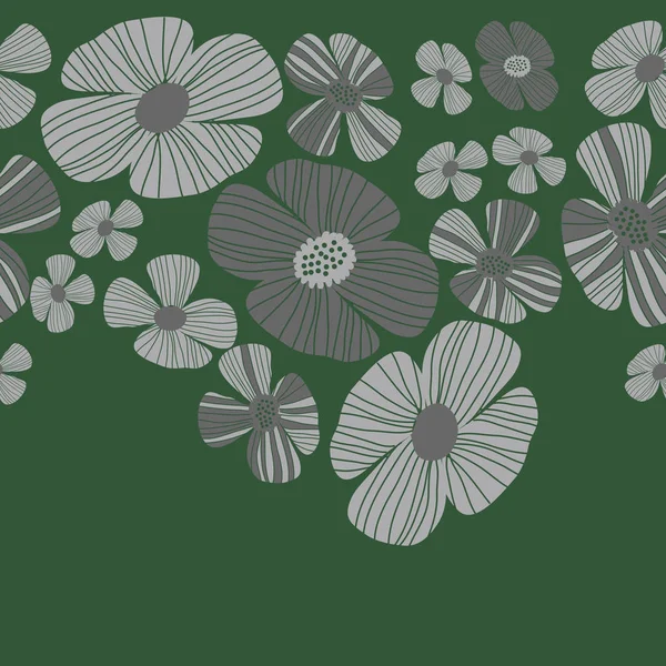 Patrón Floral Colorido Ilustración Vectorial Simple — Vector de stock