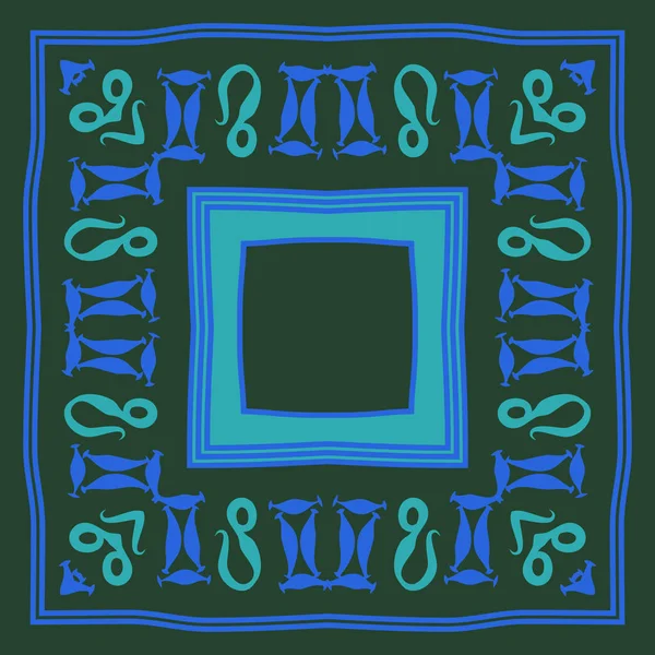 Padrão Sem Costura Com Ornamento Signos Zodíaco Abstrato — Vetor de Stock