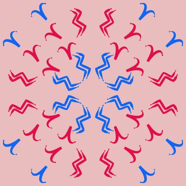 Soyut basit kaligrafi dikişsiz desen