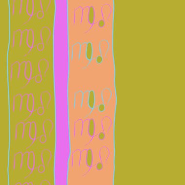 Zodiac Signs Dikişsiz desen. Vektör Illustration