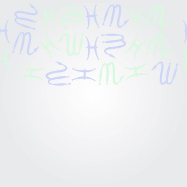 desen arka plan, Burç işaretleri ile vektör deseni 