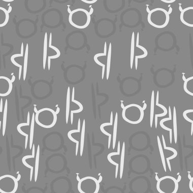 Soyut basit zodyak süsleme Dikişsiz desen