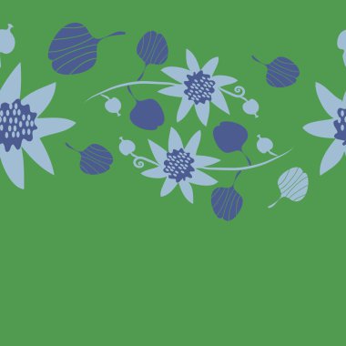 Kusursuz çiçek deseni, vektör çizimi