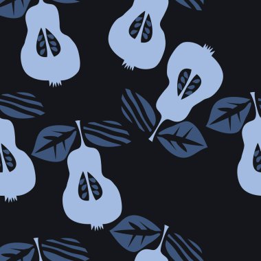 Renkli armutile dikişsiz soyut desen