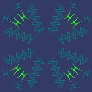 Soyut basit zikzak süs dikişsiz desen