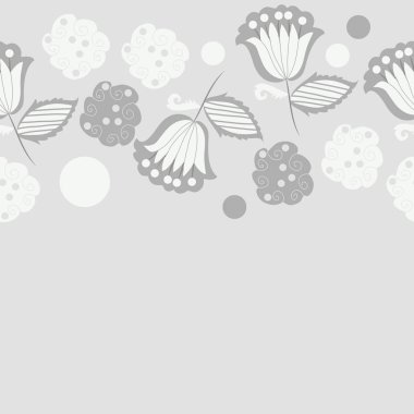 Renkli çiçekler ile Dikişsiz soyut desen