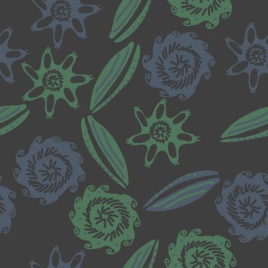 dikişsiz deniz deseni, sadece vektör illüstrasyon